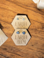 Labradorite Trillion Studs - earthandelm