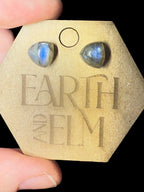 Labradorite Trillion Studs - earthandelm
