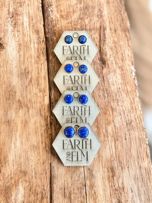 Lapis Lazuli in Metal Settings - earthandelm