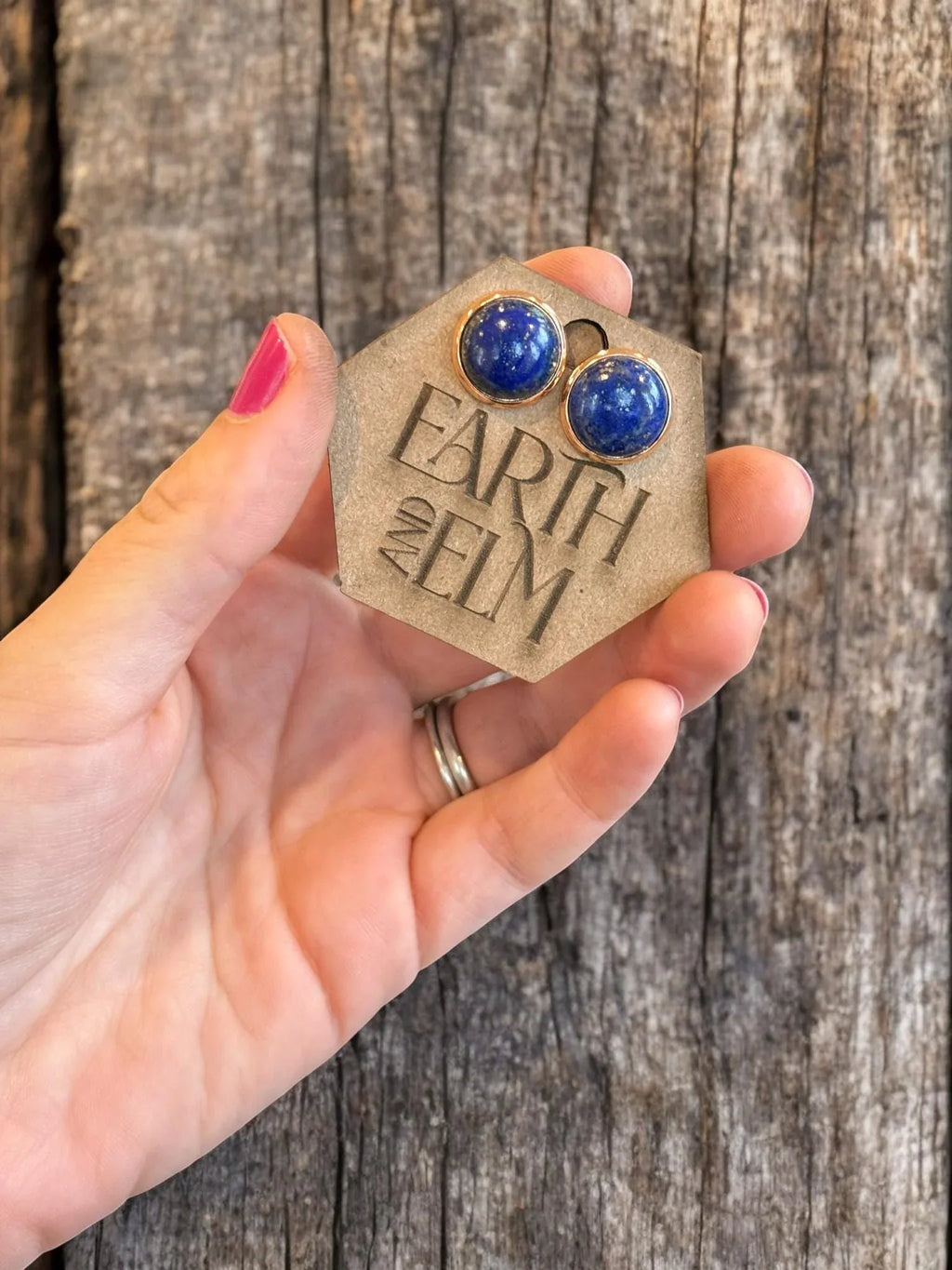 Lapis Lazuli in Metal Settings - earthandelm