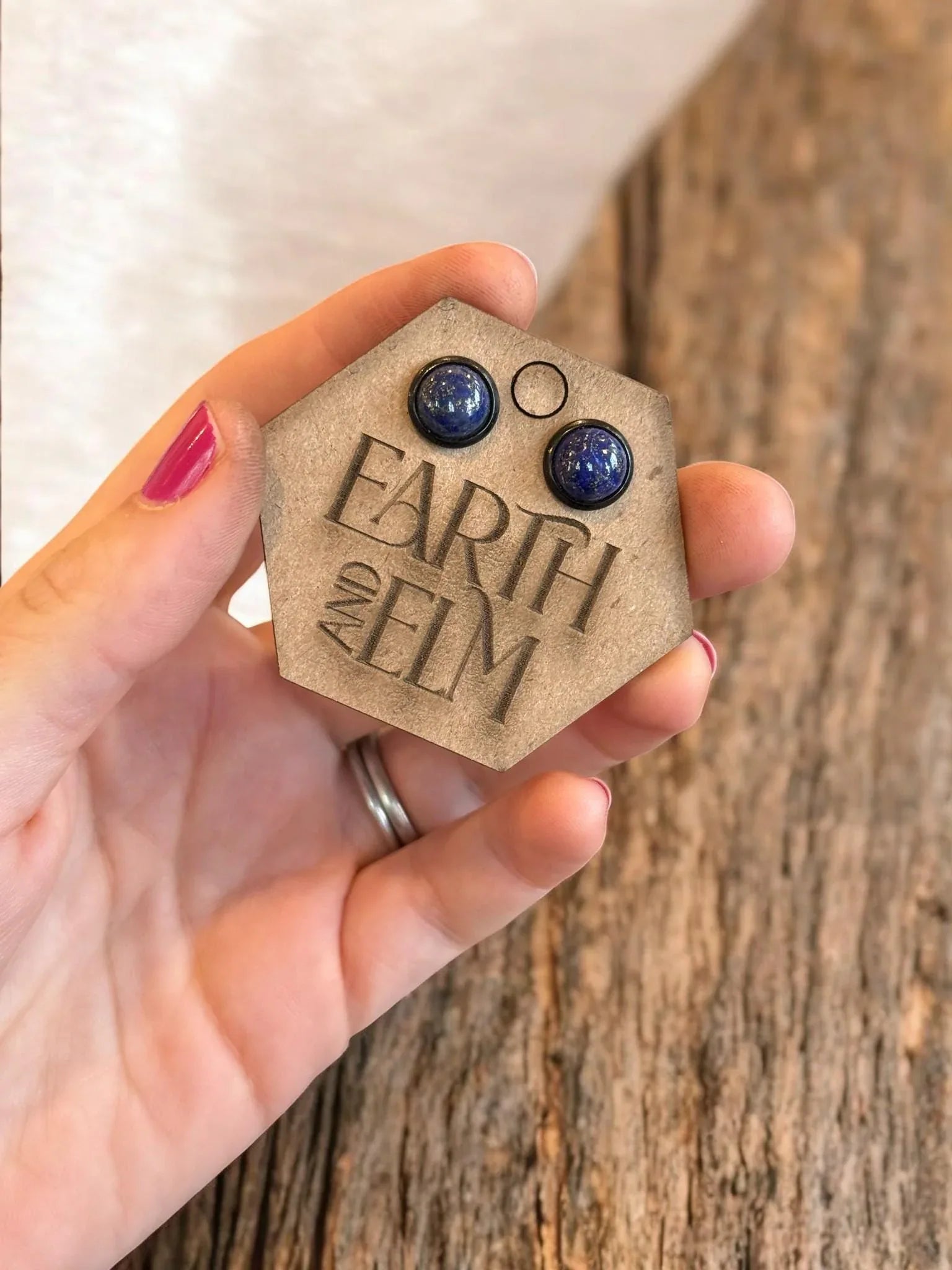 Lapis Lazuli in Metal Settings - earthandelm