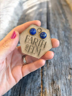 Lapis Lazuli in Metal Settings - earthandelm