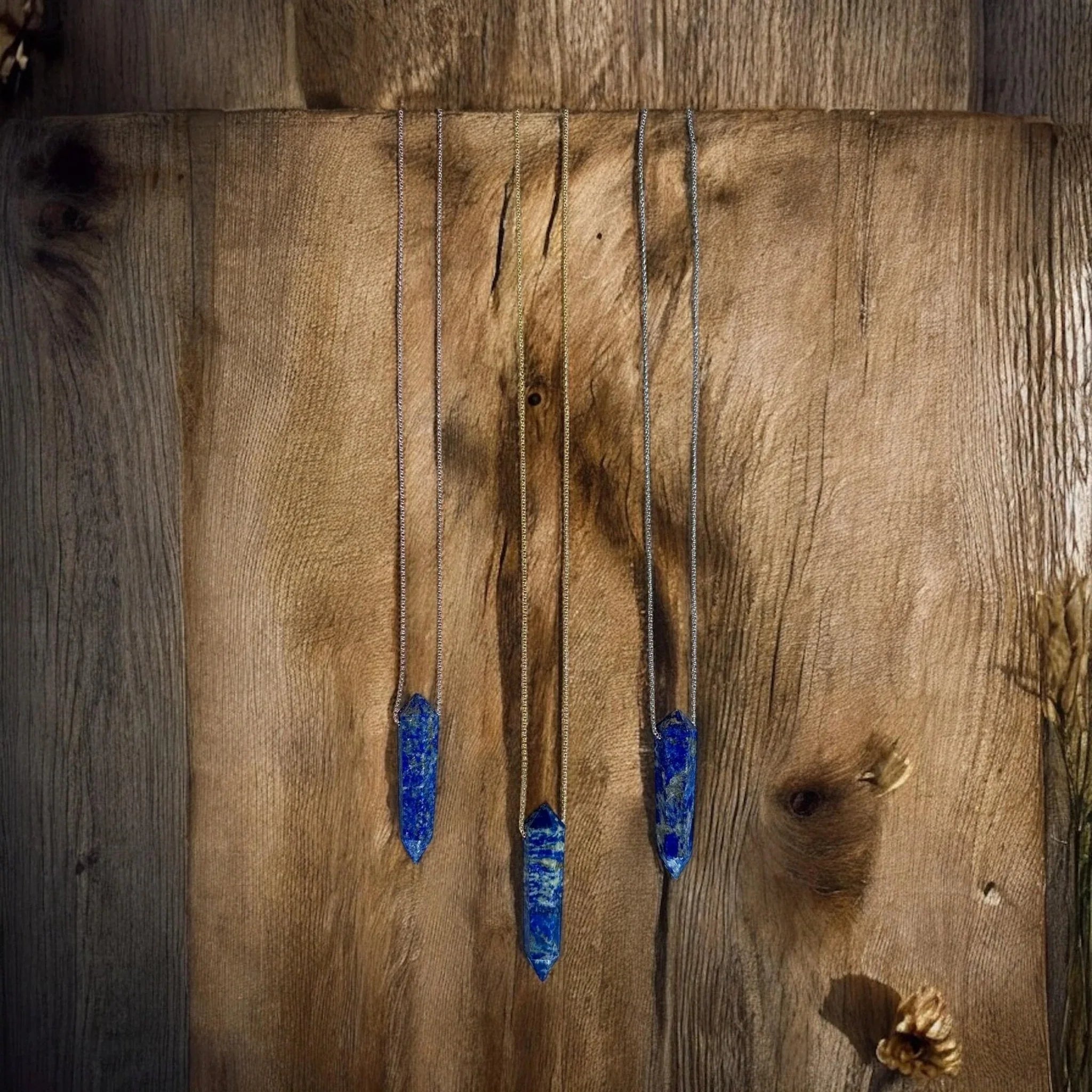 Lapis Lazuli Point Necklace - earthandelm