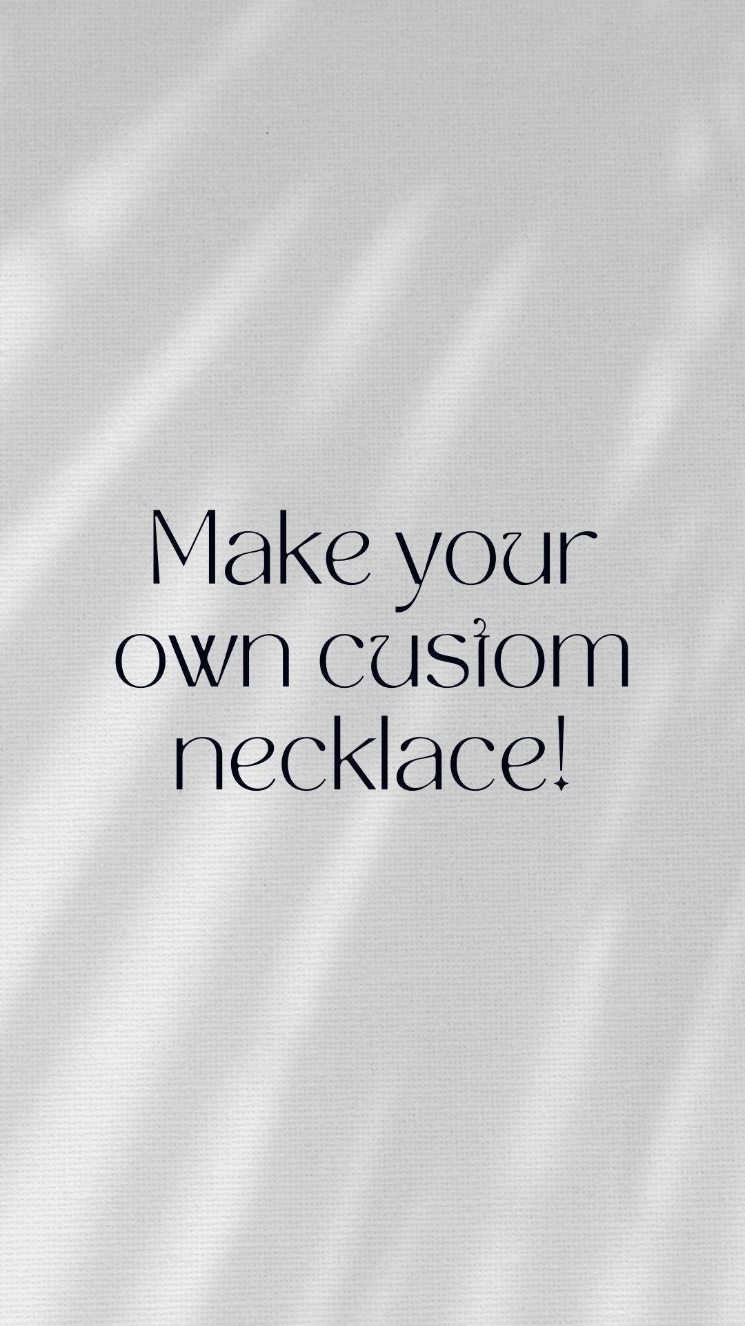 Make Your Own Custom Necklace - earthandelm