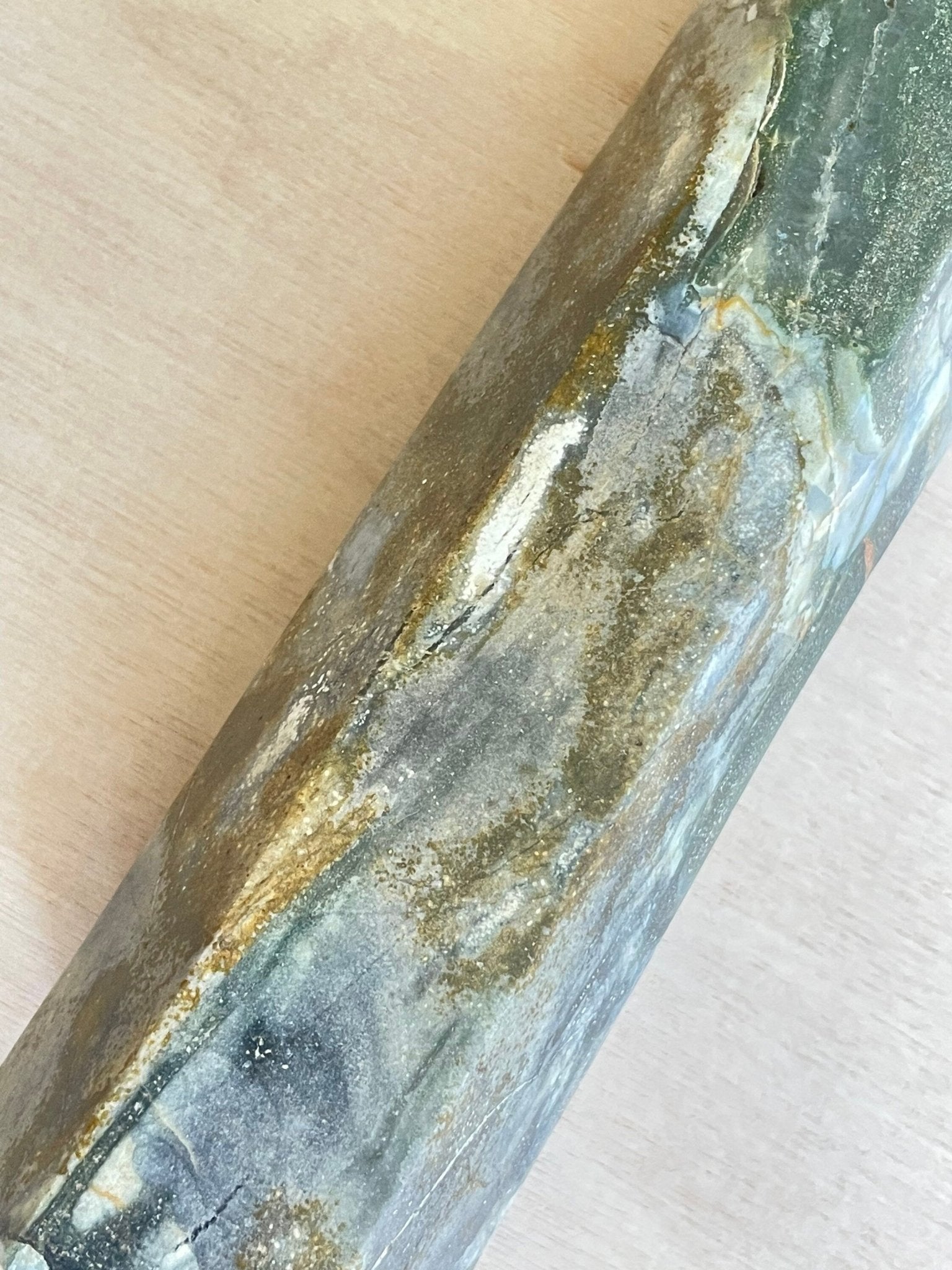 Massive Moss Agate Tower | XXL Moss Agate Point | Large Moss Agate Generator - earthandelm