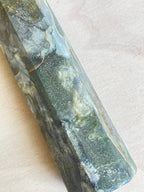 Massive Moss Agate Tower | XXL Moss Agate Point | Large Moss Agate Generator - earthandelm