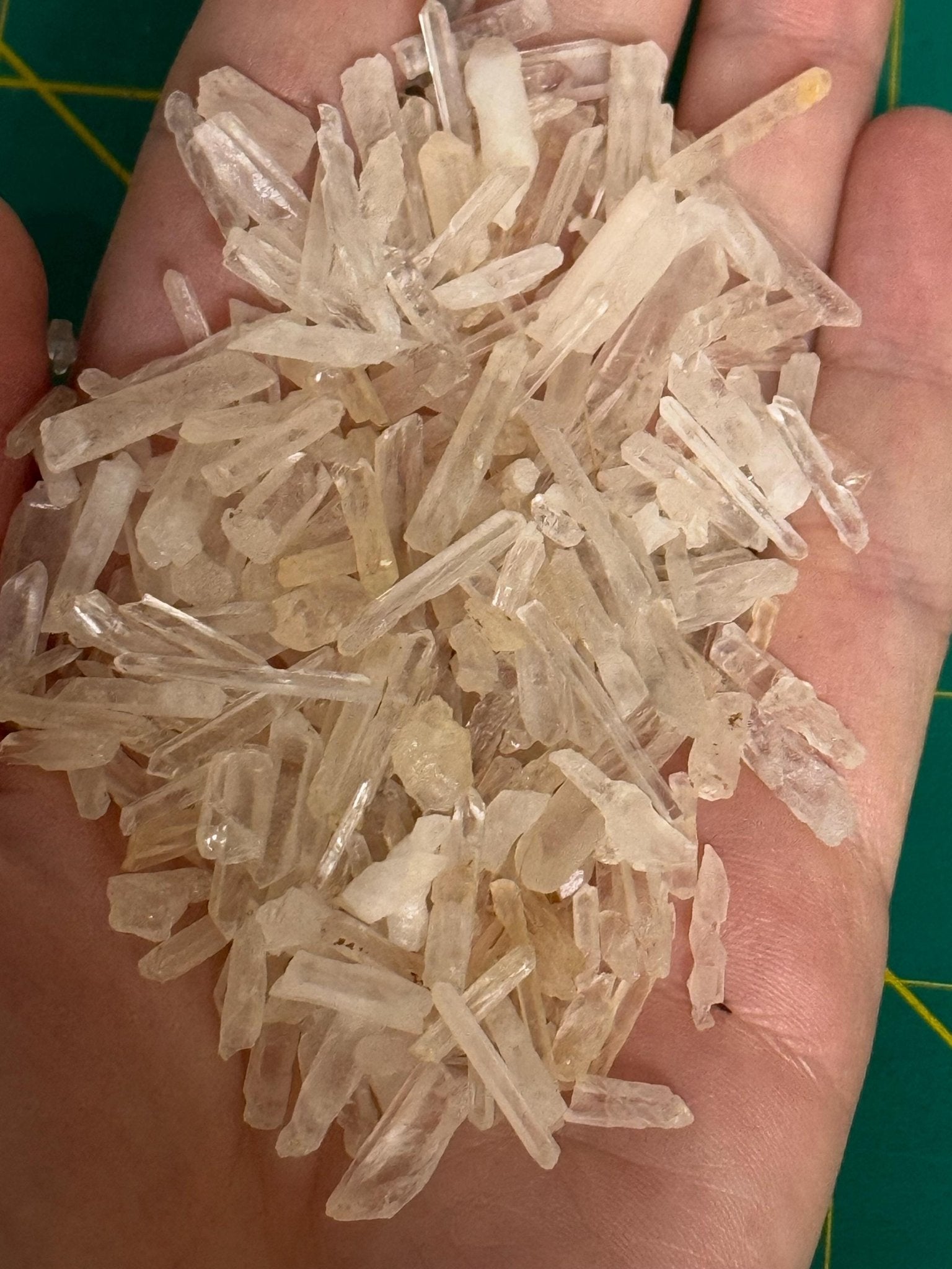 Matchstick Quartz Points | Extra Small Raw Quartz Points | Crystal Grid Gemstones | Jewelry Making Points | A Grade Quartz - earthandelm