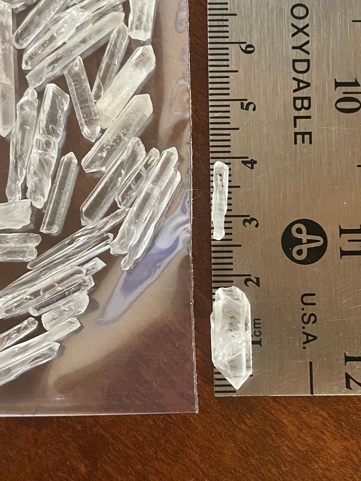 Matchstick Quartz Points | Extra Small Raw Quartz Points | Crystal Grid Gemstones | Jewelry Making Points | A Grade Quartz - earthandelm