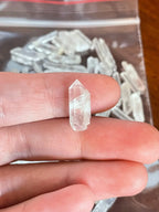 Matchstick Quartz Points | Extra Small Raw Quartz Points | Crystal Grid Gemstones | Jewelry Making Points | A Grade Quartz