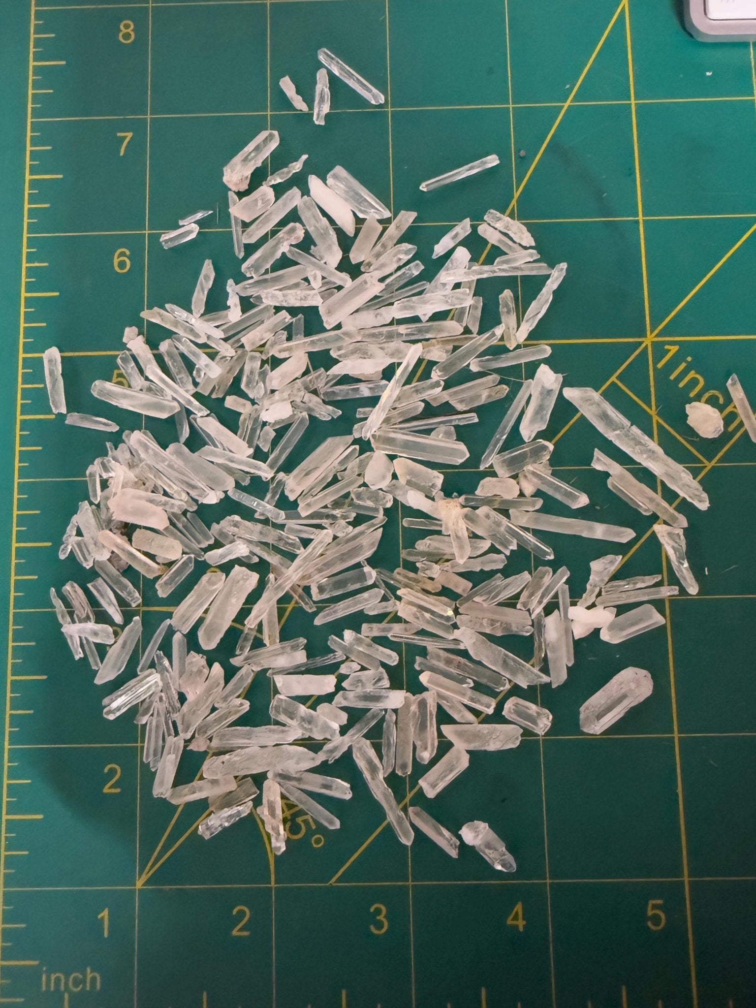 Matchstick Quartz Points | Extra Small Raw Quartz Points | Crystal Grid Gemstones | Jewelry Making Points | A Grade Quartz - earthandelm