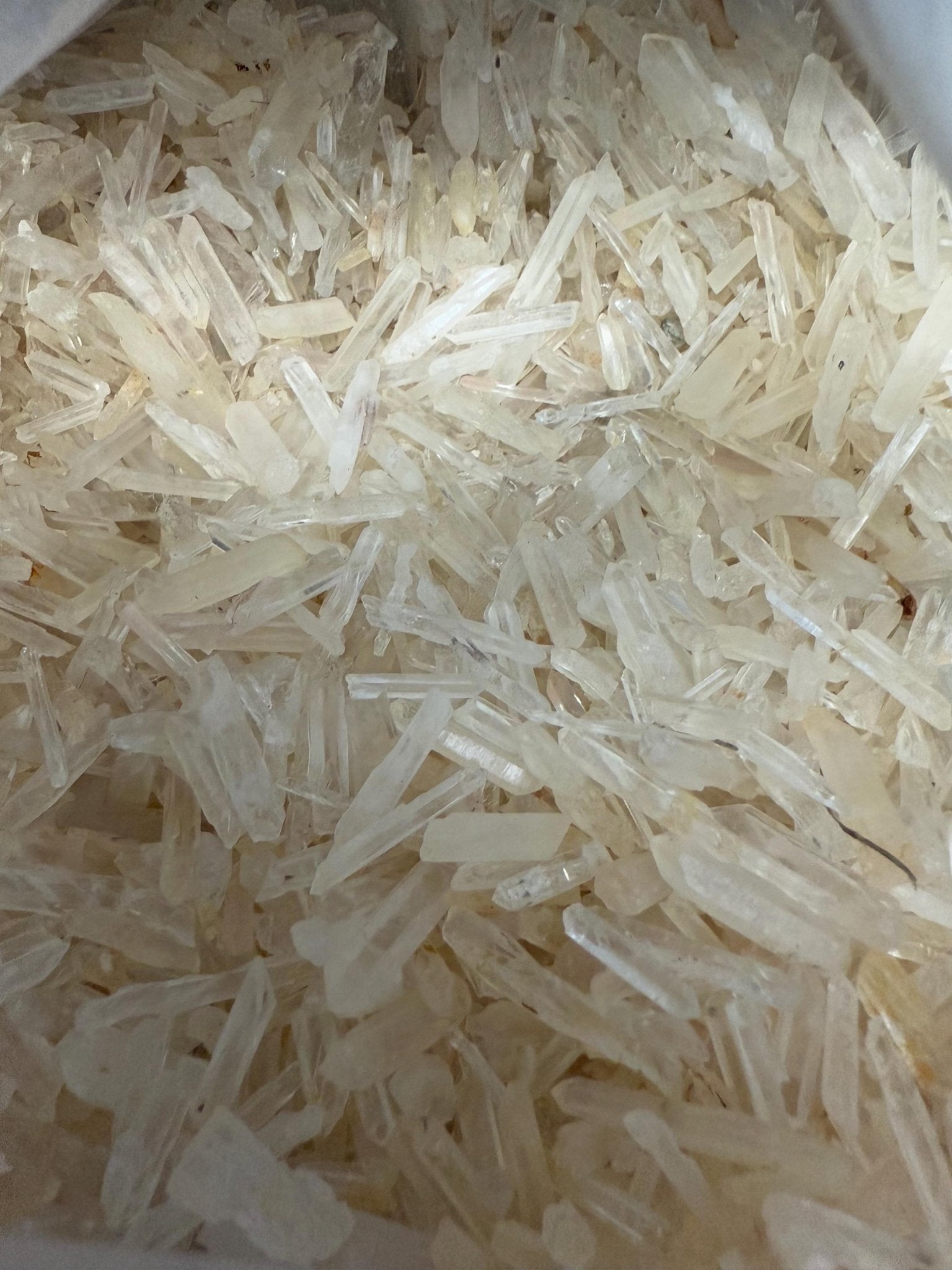 Matchstick Quartz Points | Extra Small Raw Quartz Points | Crystal Grid Gemstones | Jewelry Making Points | A Grade Quartz - earthandelm