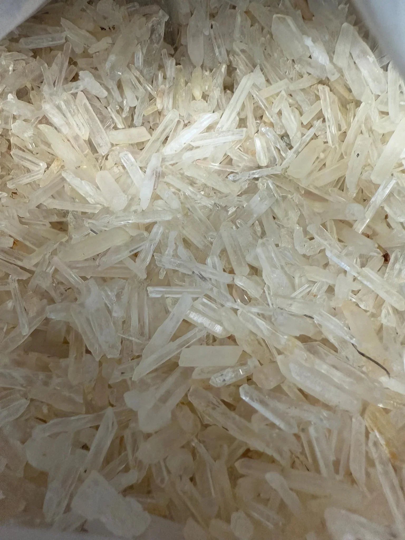 Matchstick Quartz Points | Extra Small Raw Quartz Points | Crystal Grid Gemstones | Jewelry Making Points | A Grade Quartz