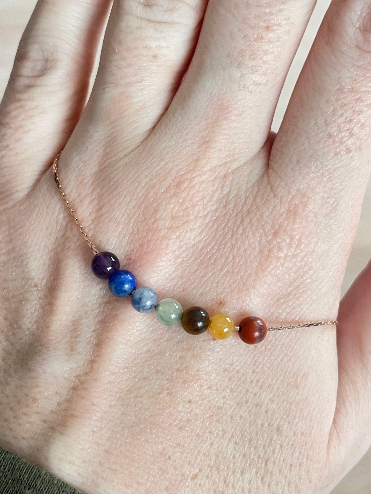 Minimalist Chakra Necklace - earthandelm