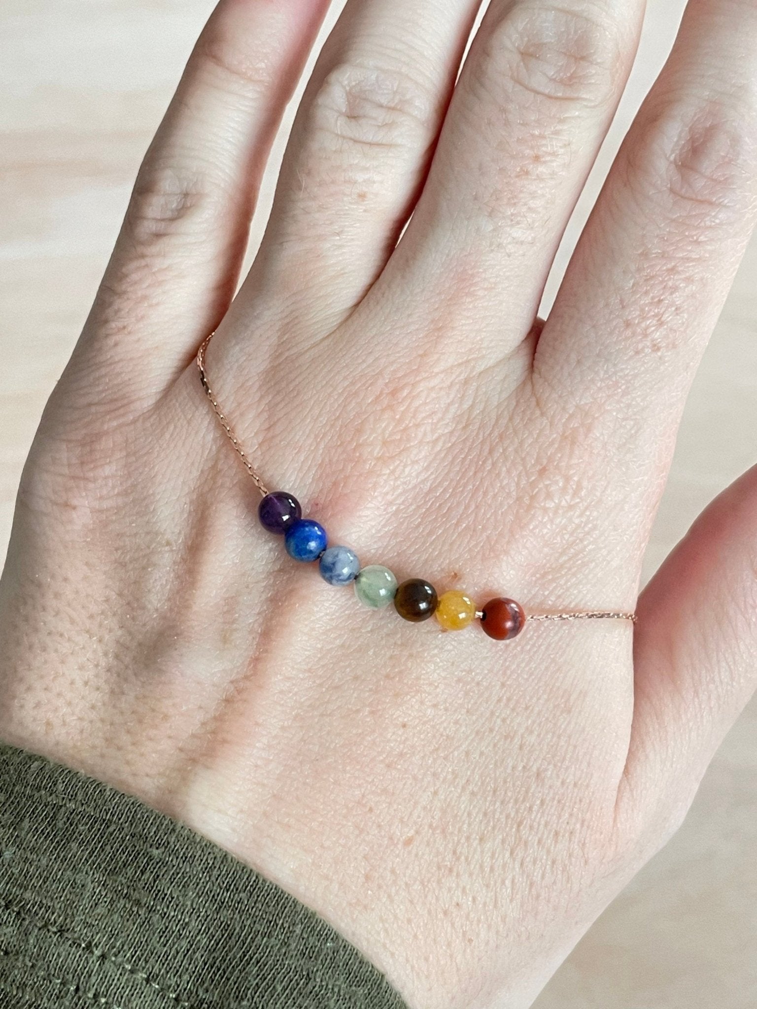Minimalist Chakra Necklace - earthandelm