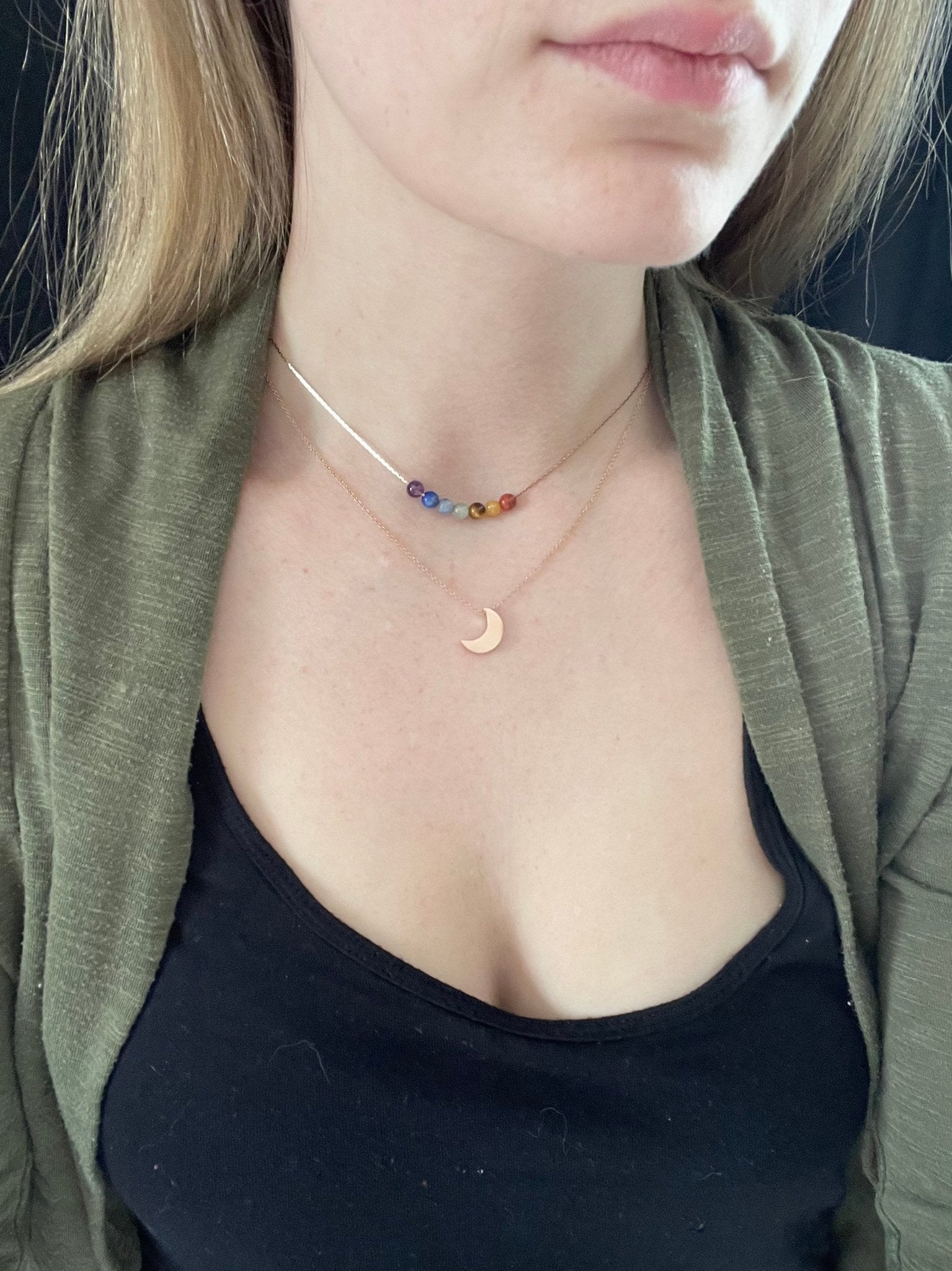 Minimalist Chakra Necklace - earthandelm