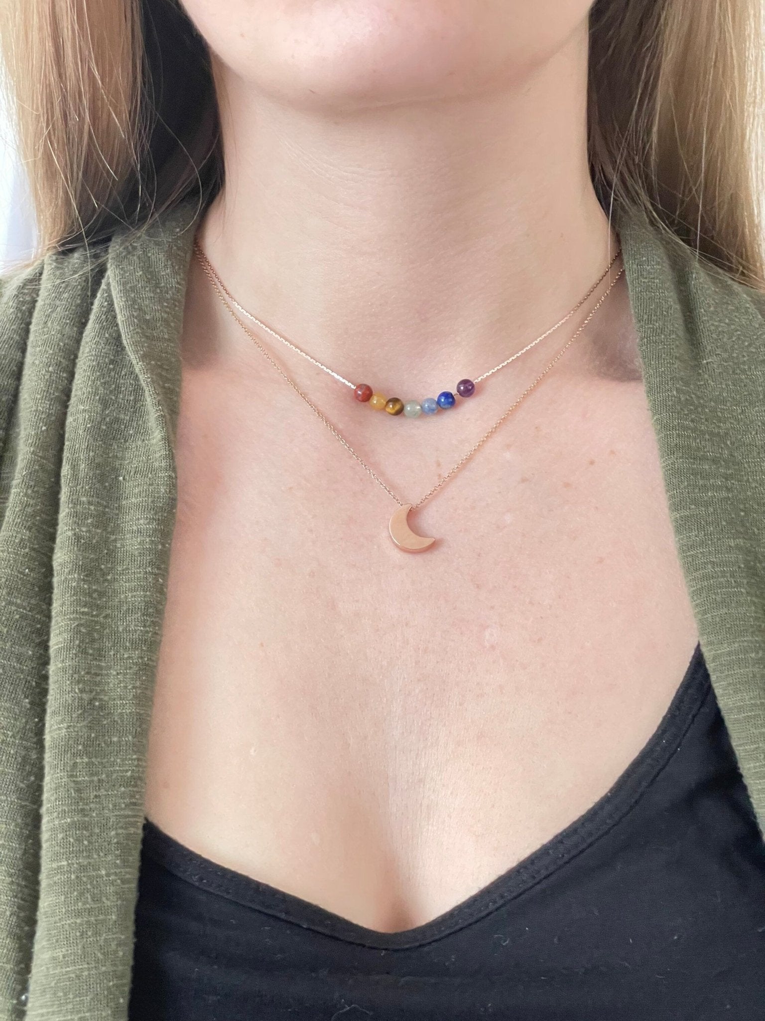 Minimalist Chakra Necklace - earthandelm