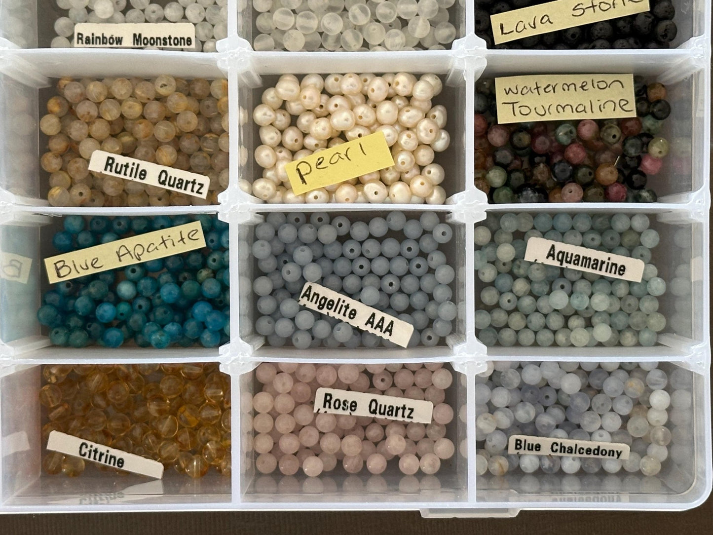 Minimalist Gemstone Bead Necklace - earthandelm