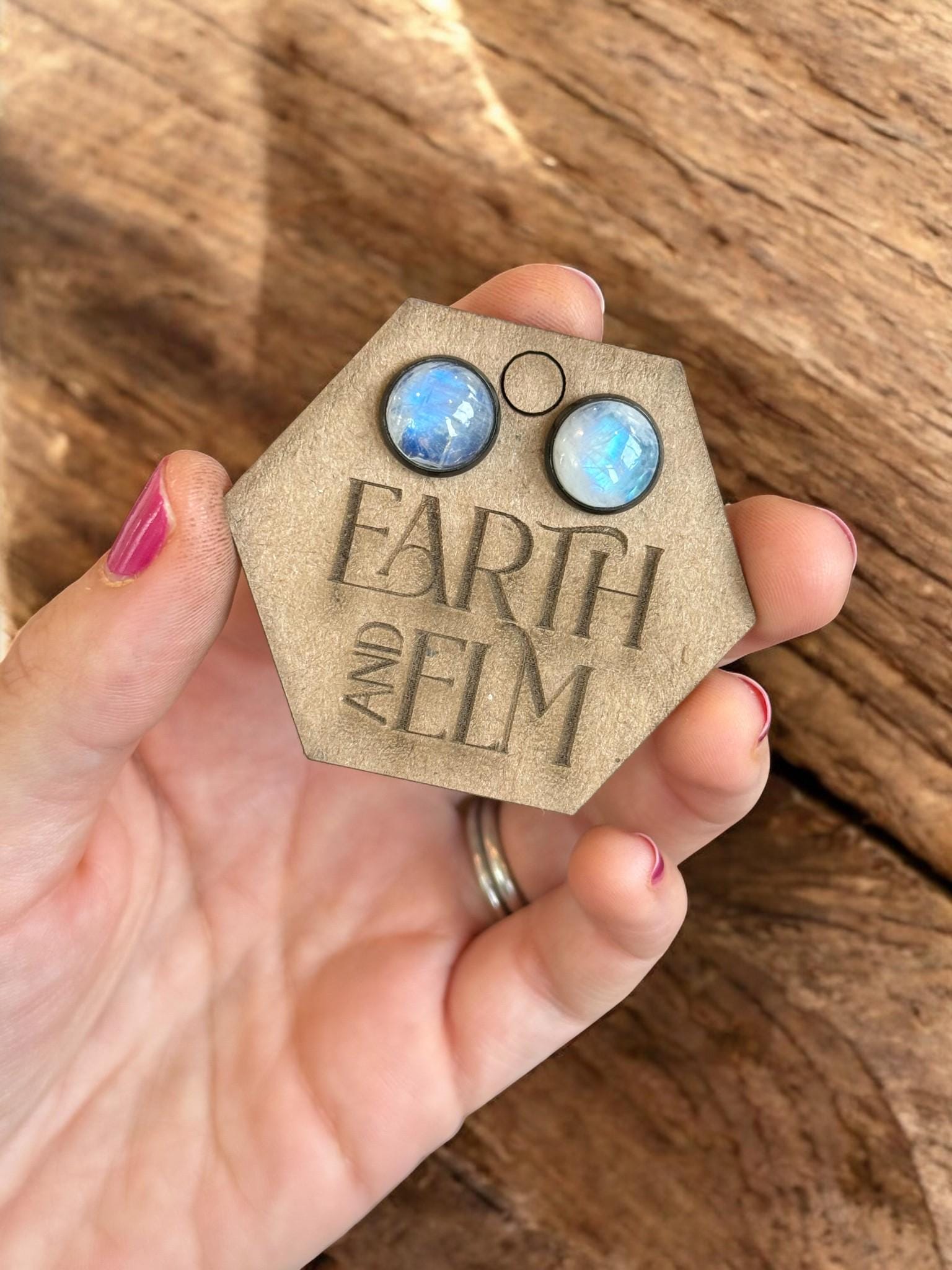 Moonstone in Metal Settings - earthandelm