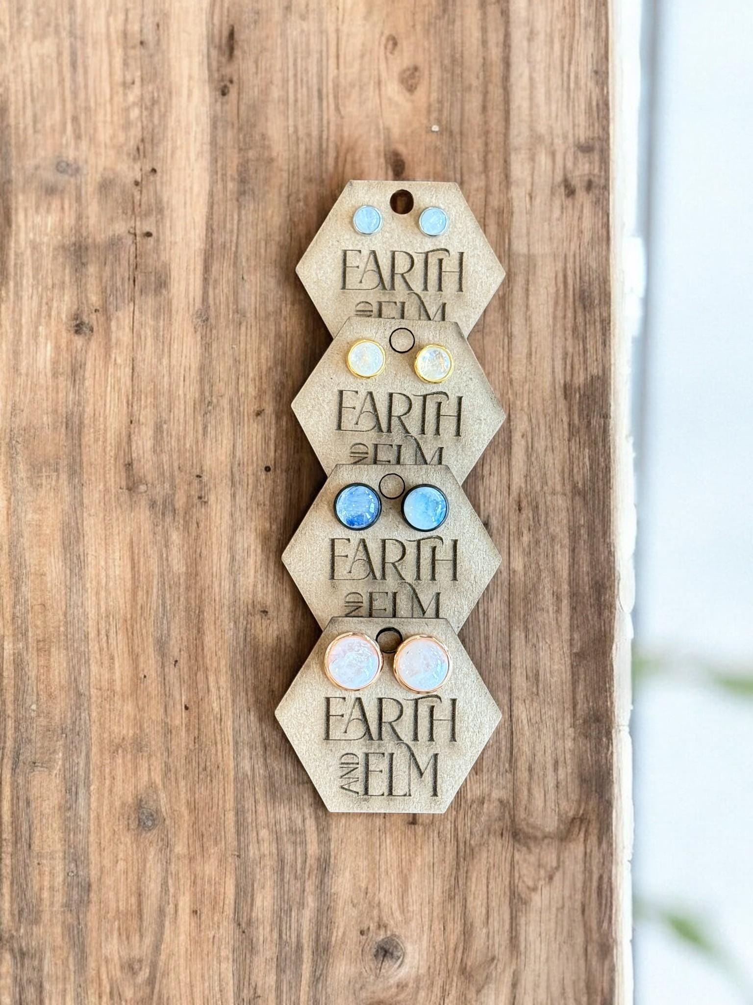 Moonstone in Metal Settings - earthandelm
