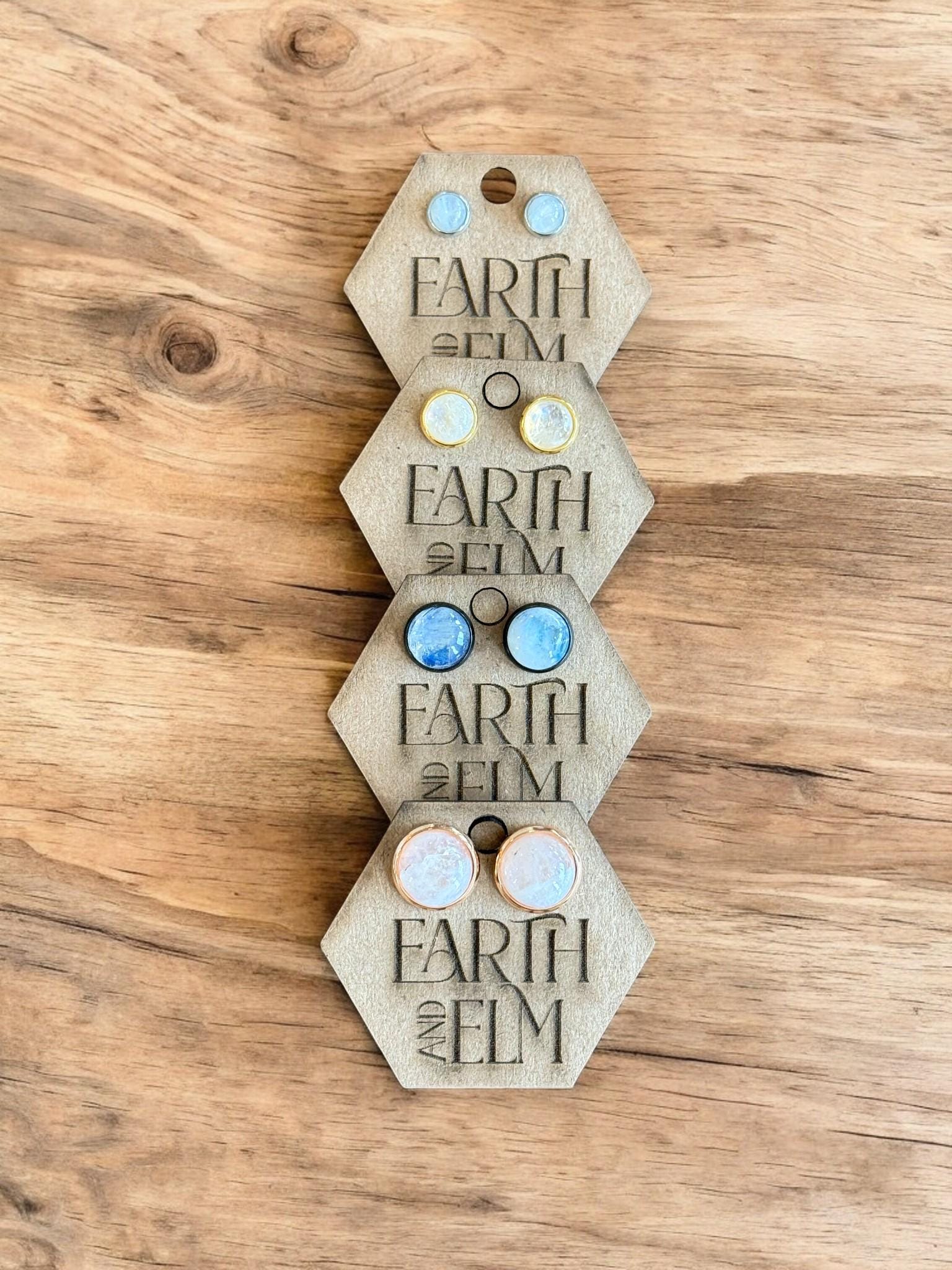 Moonstone in Metal Settings - earthandelm