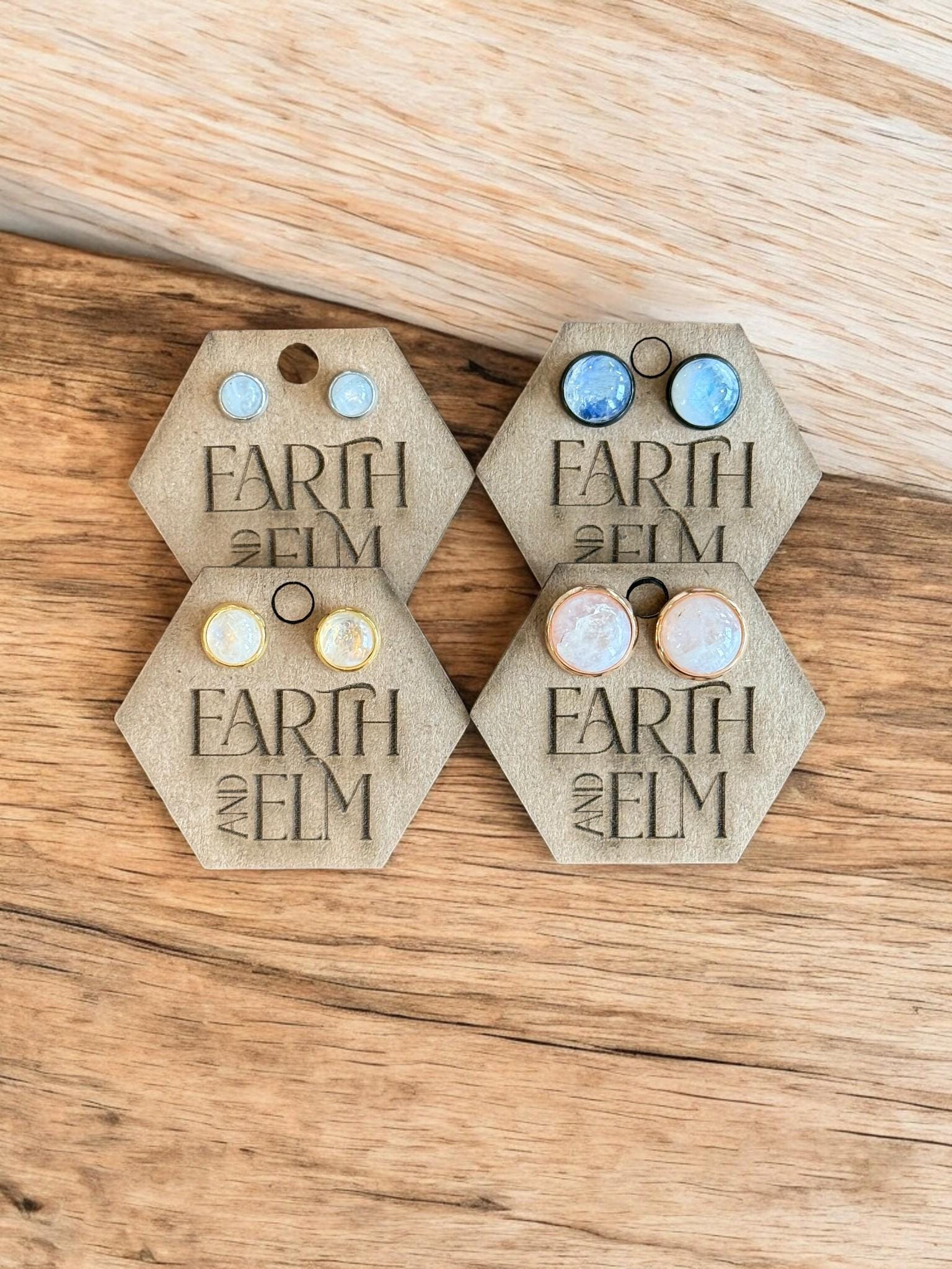 Moonstone in Metal Settings - earthandelm