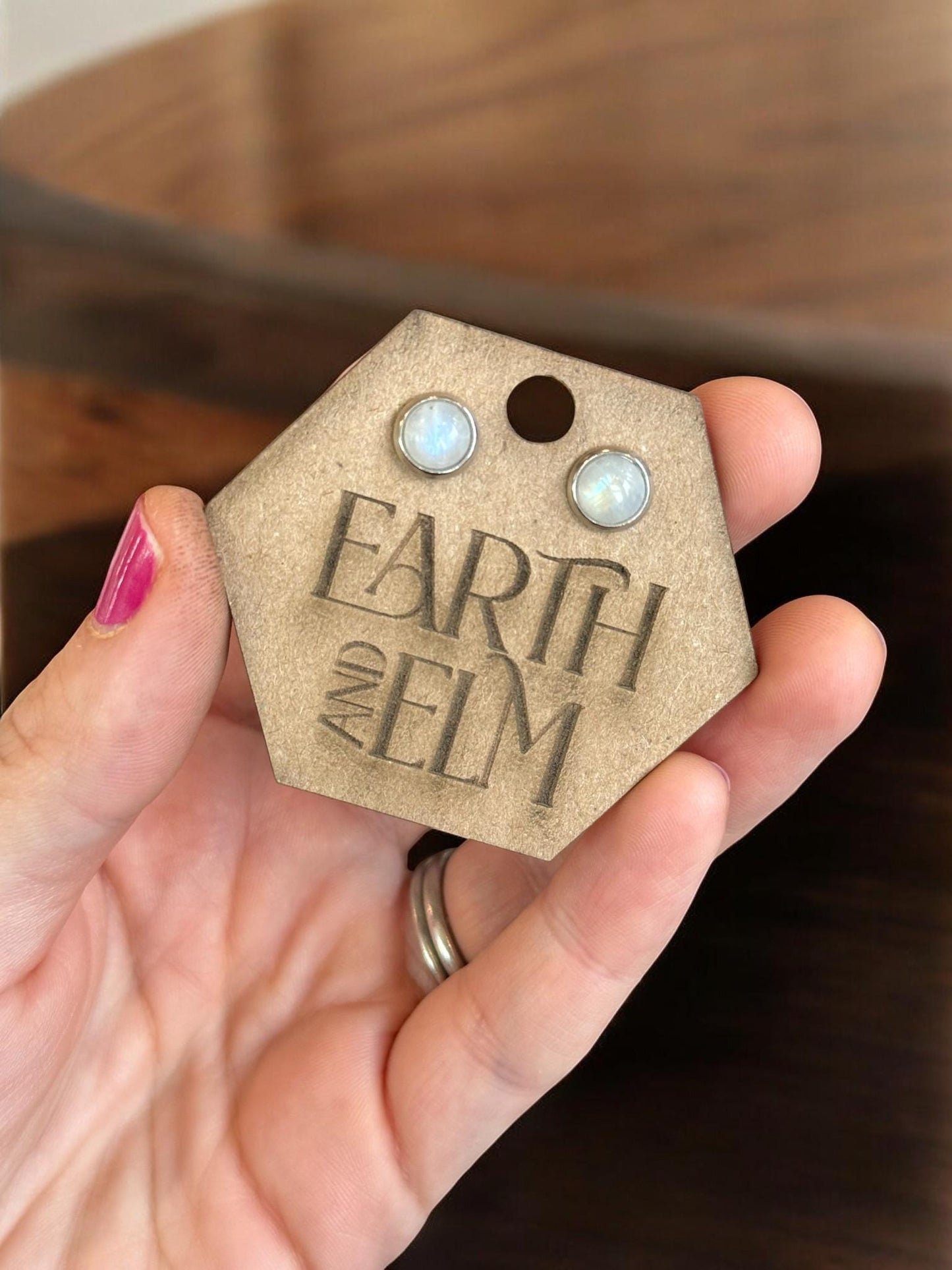 Moonstone in Metal Settings - earthandelm