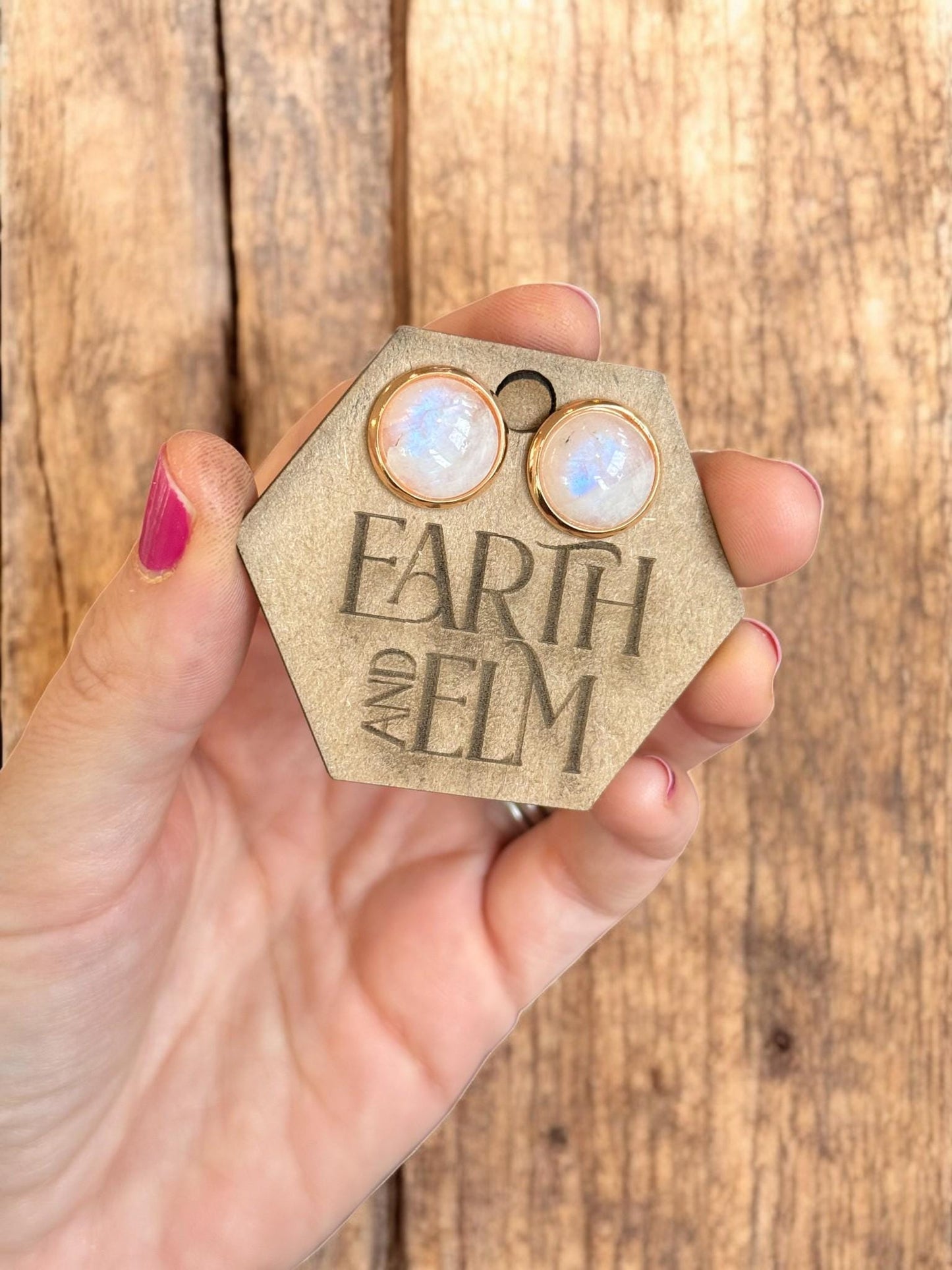 Moonstone in Metal Settings - earthandelm