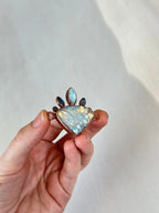 Moonstone, Larimar and Labradorite Pendant - earthandelm