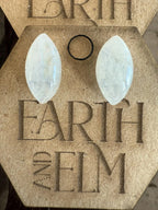 Moonstone Marquise Gemstone Studs - earthandelm