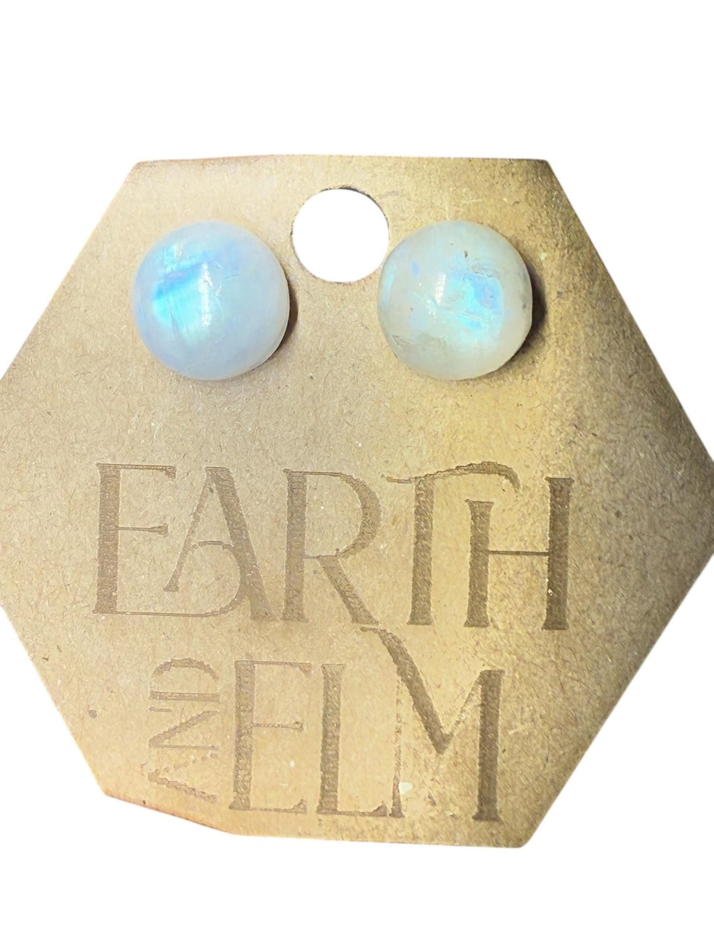 Moonstone Round Gemstone Studs - earthandelm