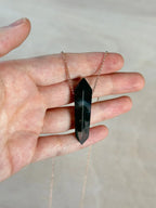 Moss Agate Point Necklace - earthandelm