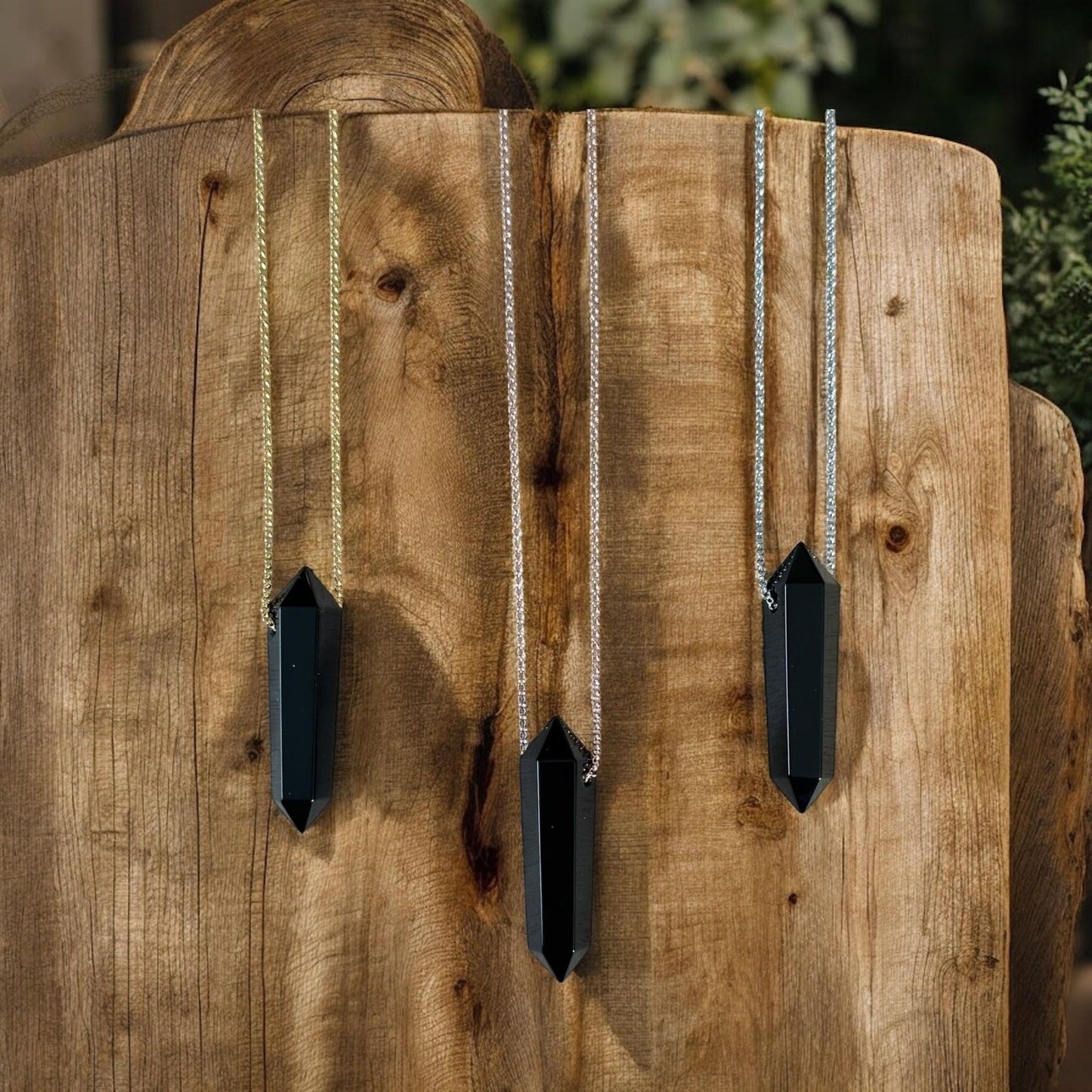 Obsidian Point Necklace - earthandelm