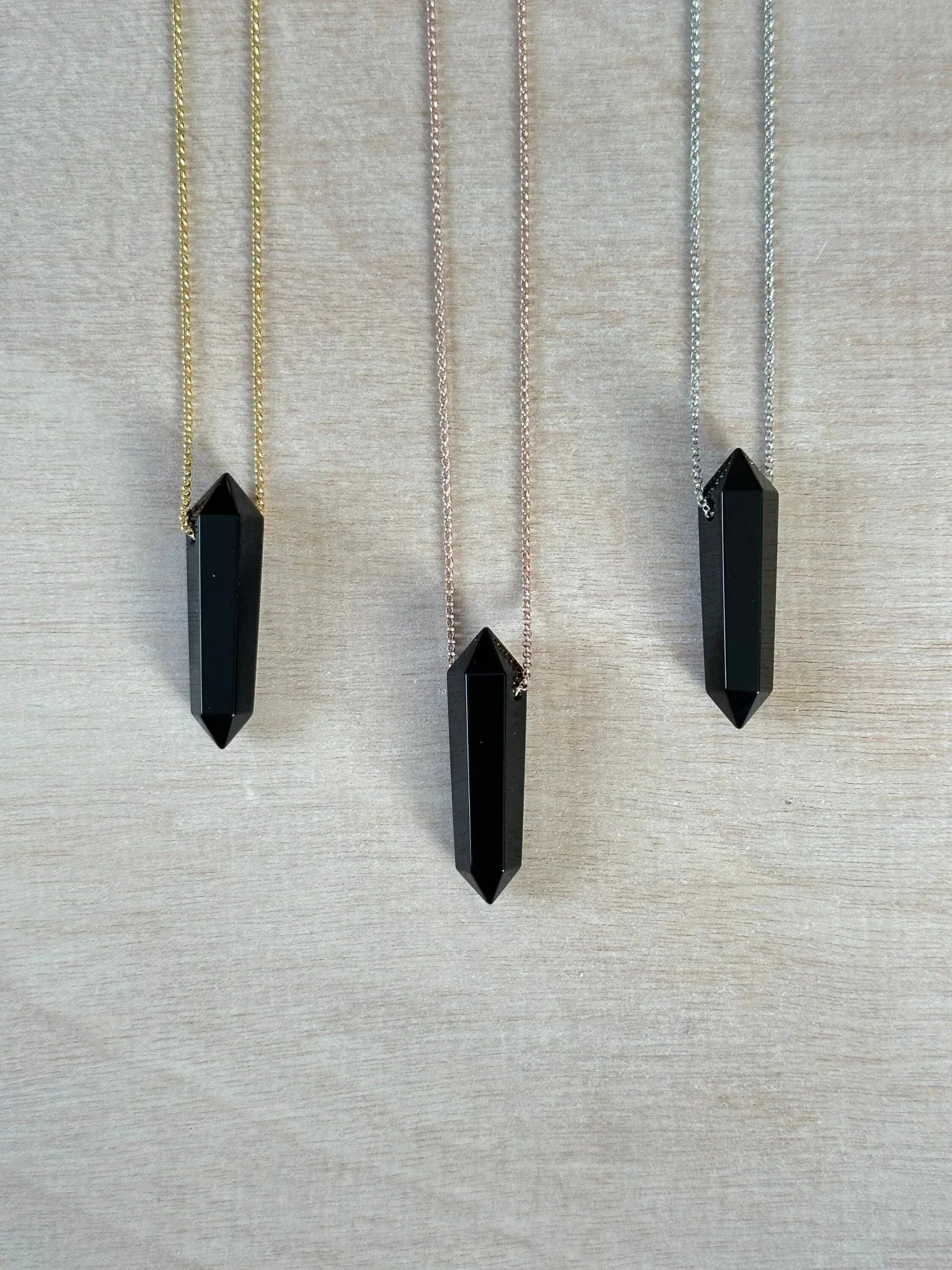 Obsidian Point Necklace - earthandelm