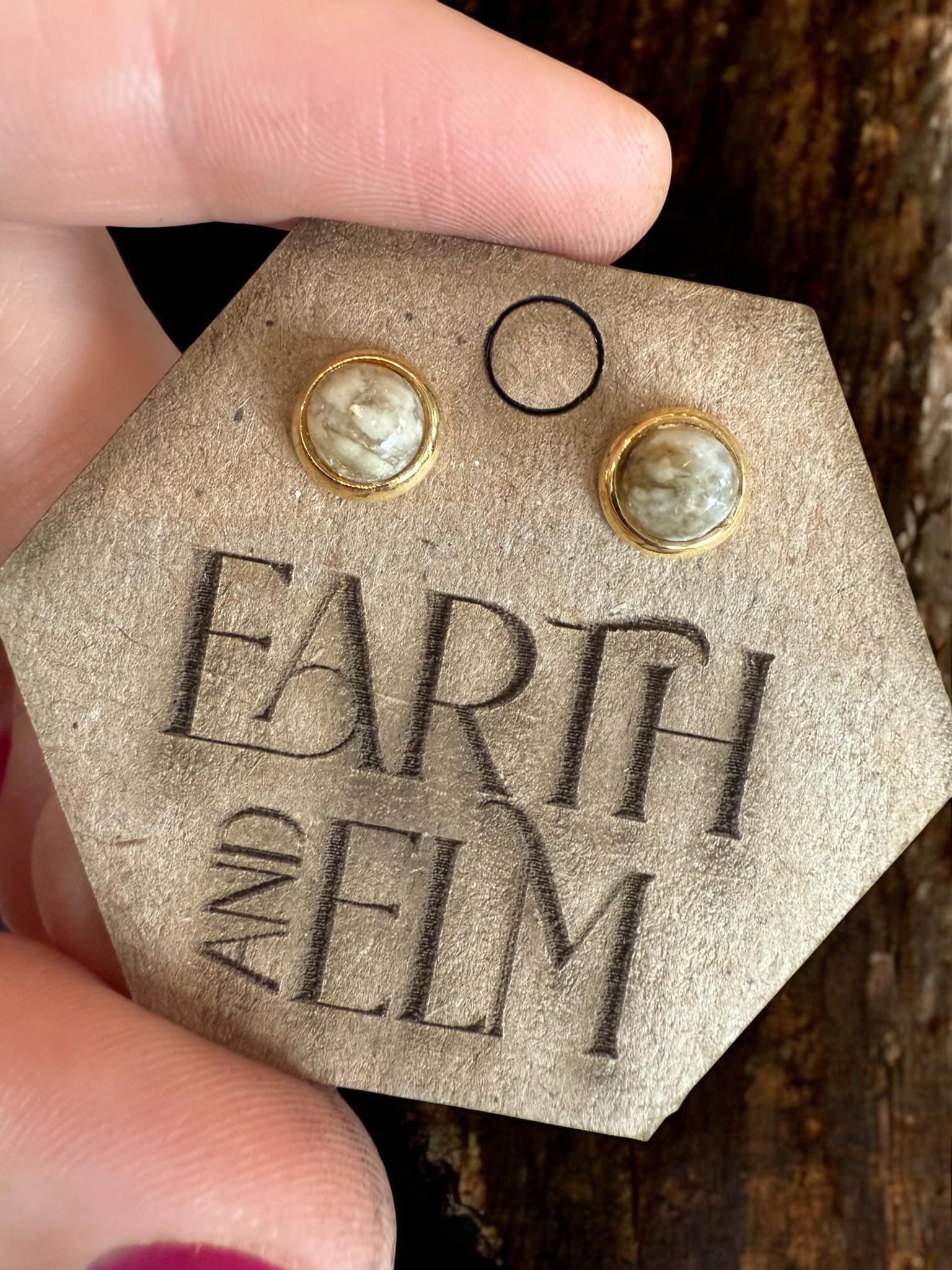 Ocean Jasper in Metal Settings - earthandelm