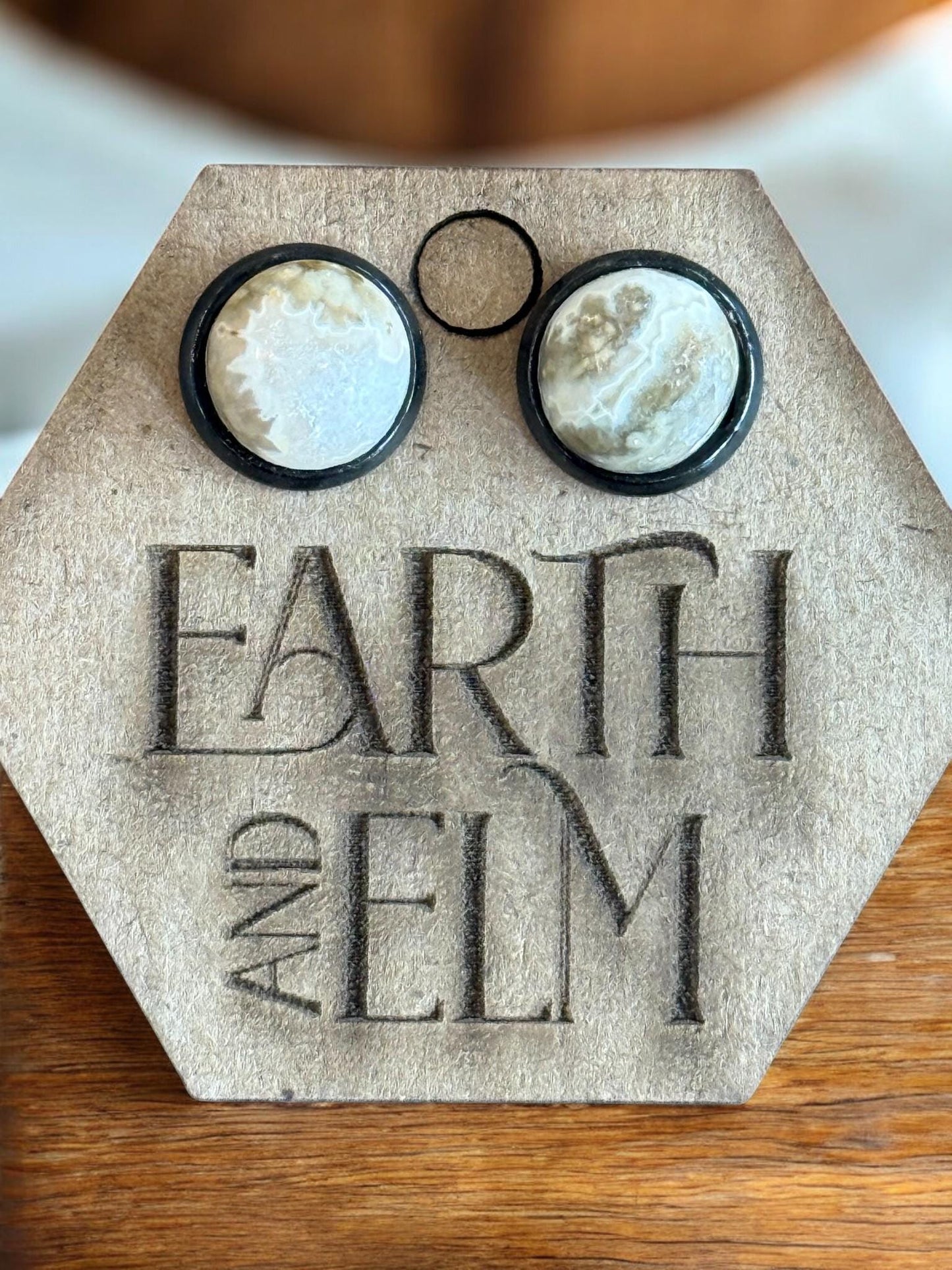 Ocean Jasper in Metal Settings - earthandelm