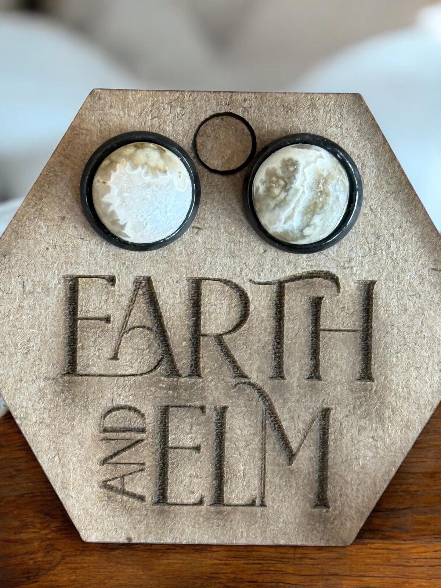 Ocean Jasper in Metal Settings - earthandelm