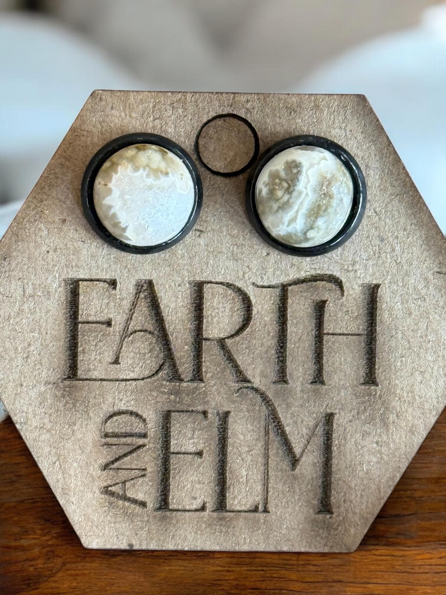 Ocean Jasper in Metal Settings - earthandelm