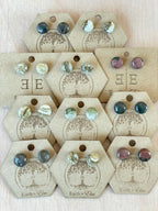 Ocean Jasper Round Studs - earthandelm