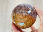 Ocean Jasper Sphere | Purple Crystal | Authentic Gemstone | Crystal Ball - earthandelm