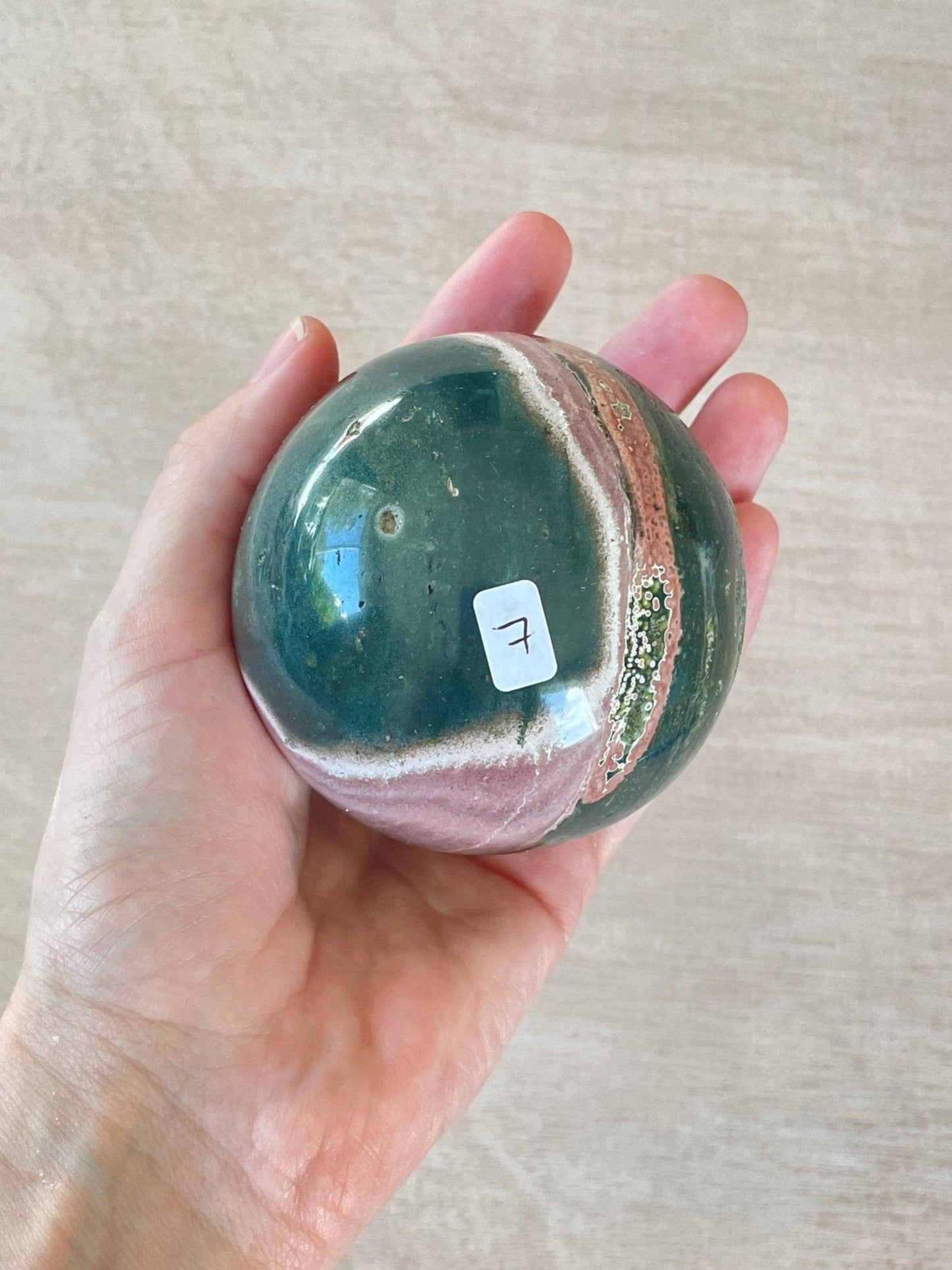 Ocean Jasper Sphere | Purple Crystal | Authentic Gemstone | Crystal Ball - earthandelm