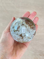 Ocean Jasper Sphere | Purple Crystal | Authentic Gemstone | Crystal Ball - earthandelm