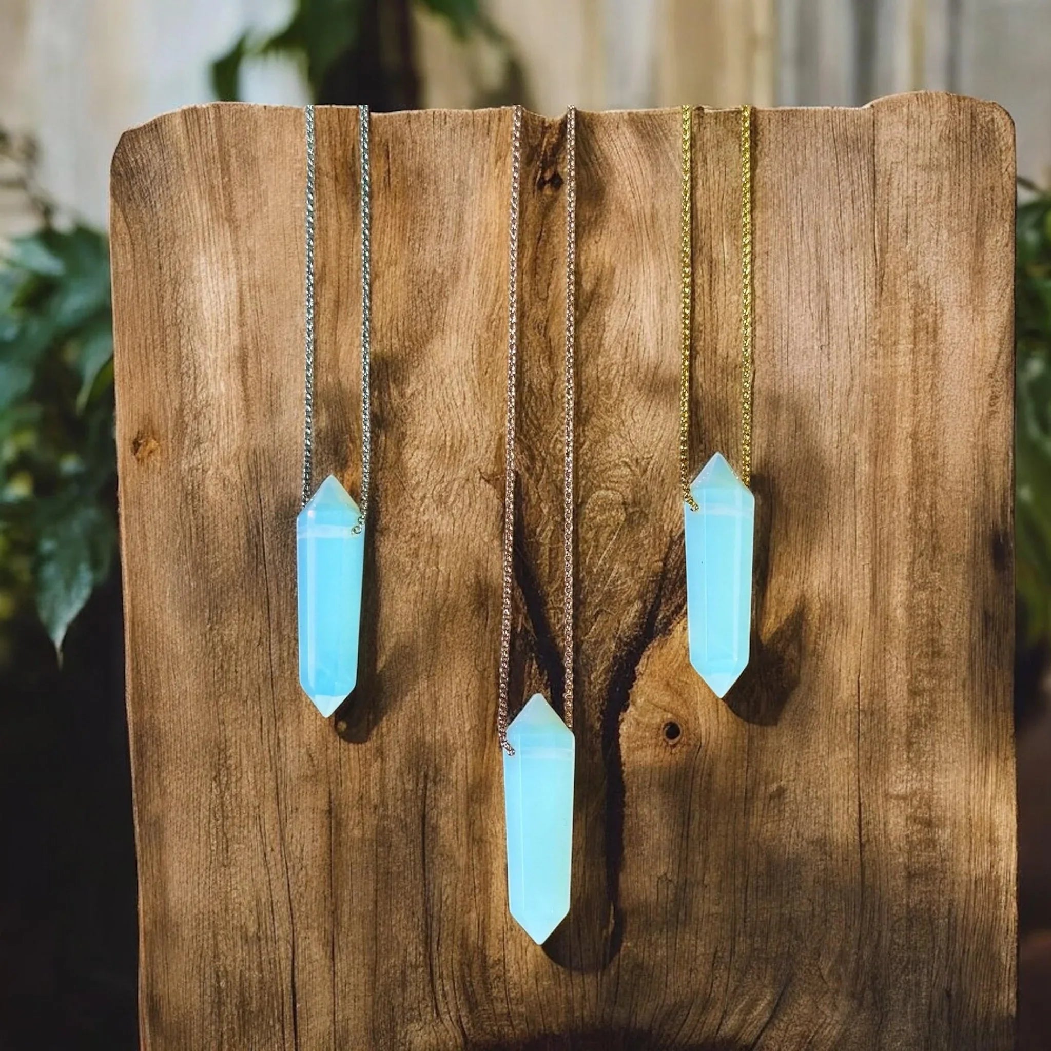 Opalite Point Necklace - earthandelm