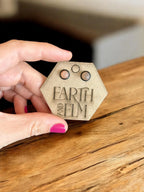 Peach Moonstone in Metal Settings - earthandelm