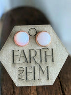 Pink Opal in Metal Settings - earthandelm