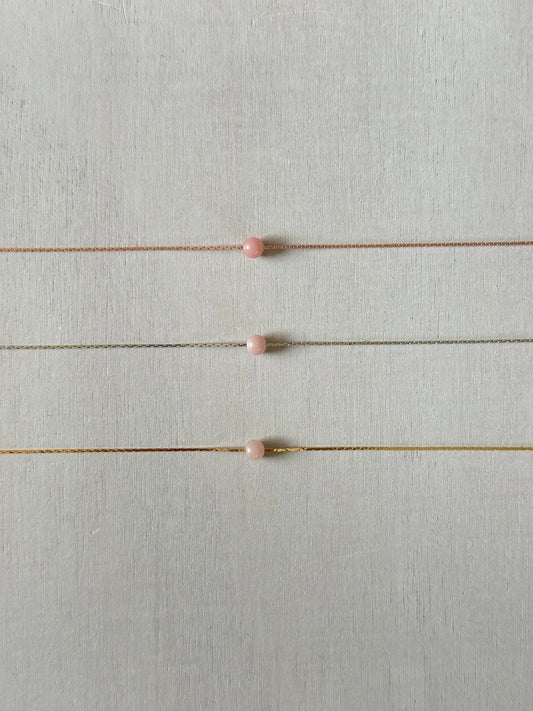 Pink Opal Necklace - earthandelm