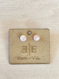 Pink Opal Round Studs - earthandelm