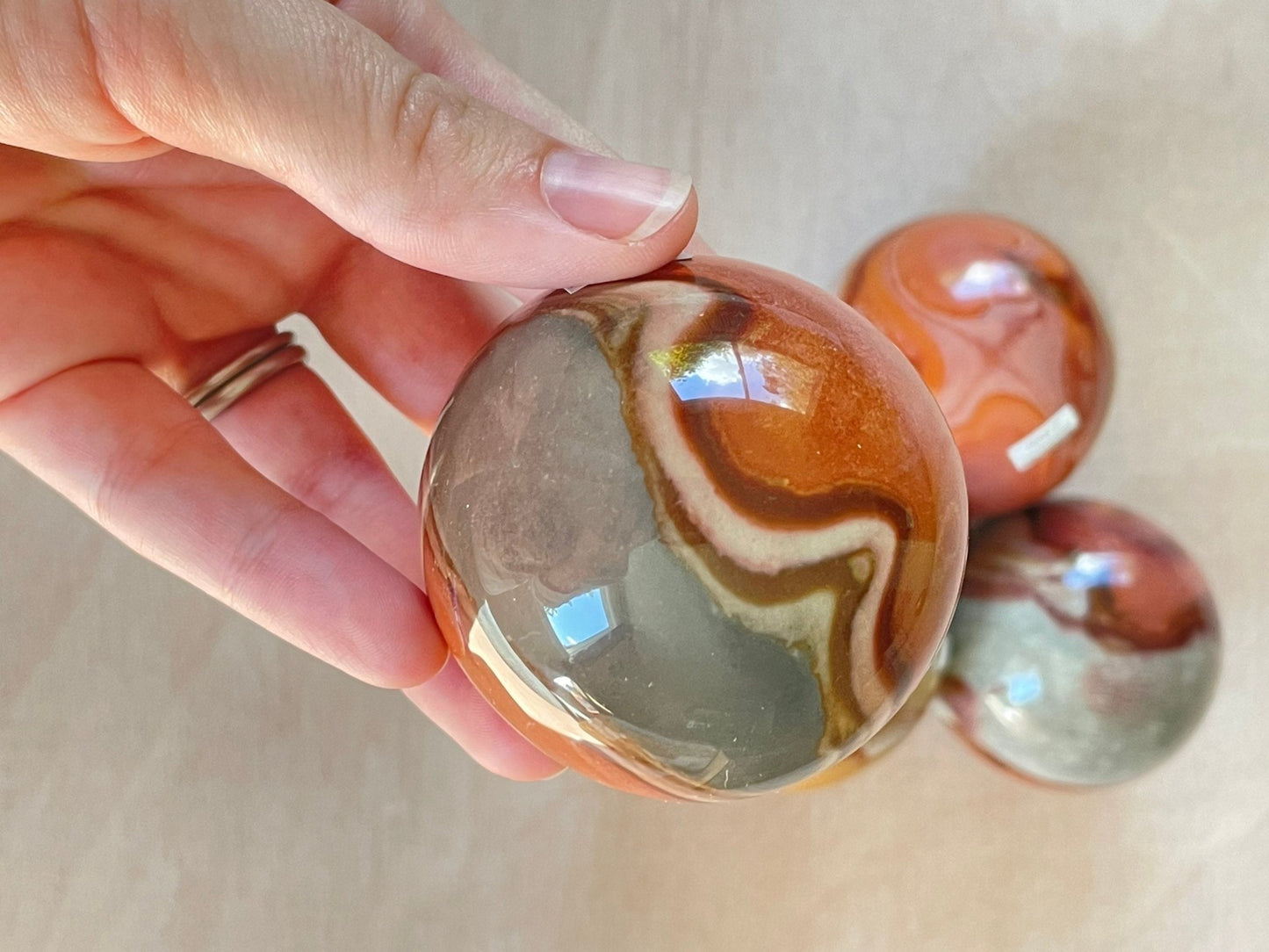 Polychrome Jasper Sphere | Crystal | Authentic Gemstone | Crystal Ball - earthandelm