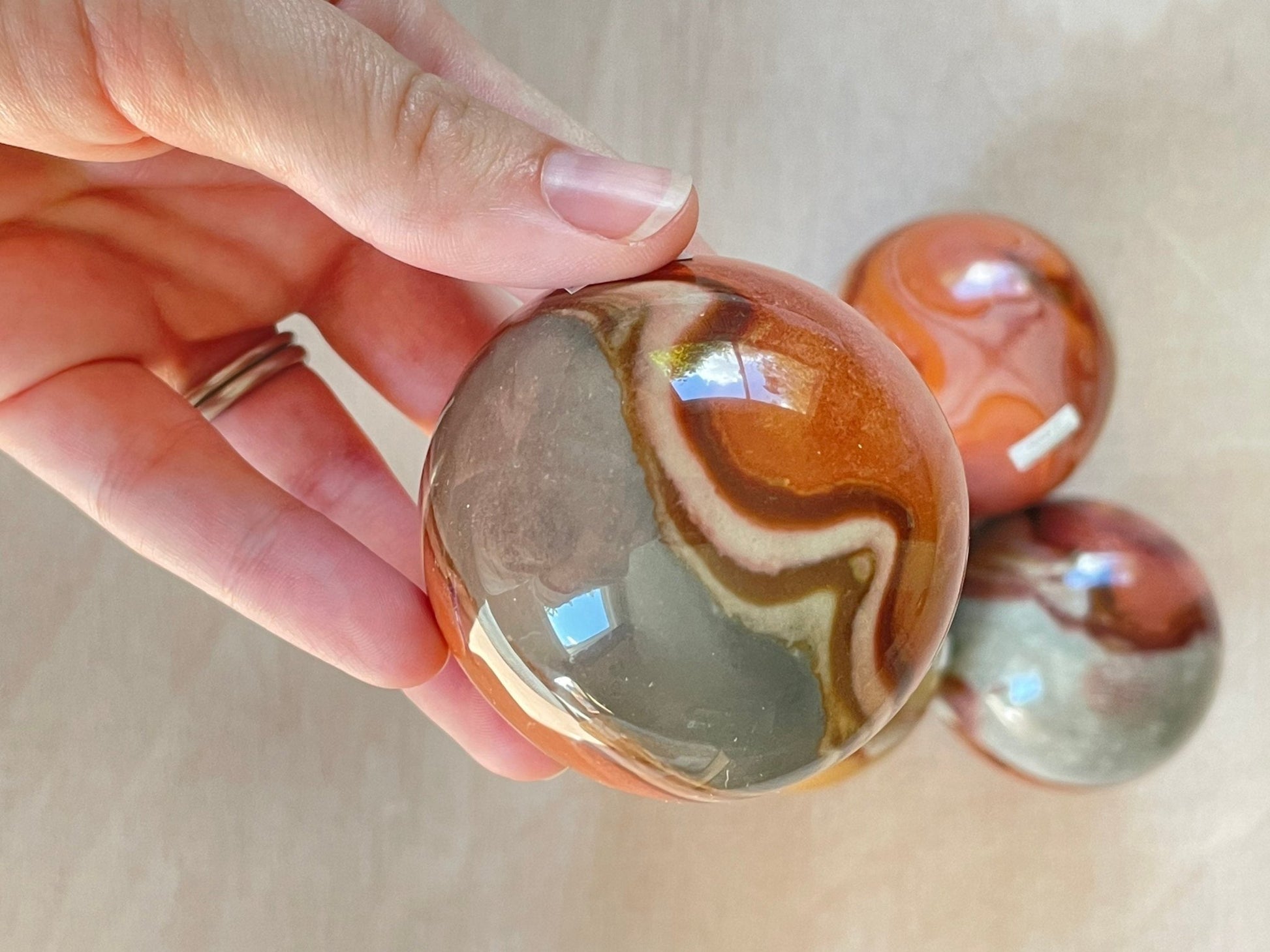 Polychrome Jasper Sphere | Crystal | Authentic Gemstone | Crystal Ball - earthandelm