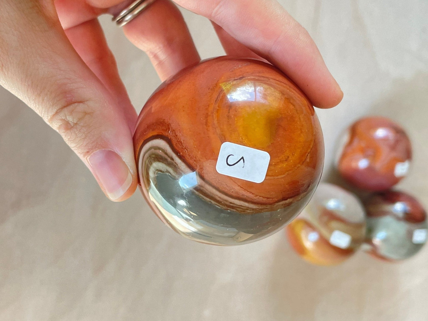 Polychrome Jasper Sphere | Crystal | Authentic Gemstone | Crystal Ball - earthandelm