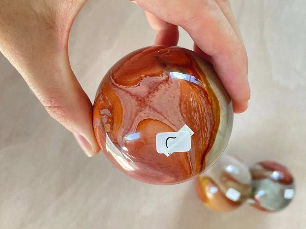 Polychrome Jasper Sphere | Crystal | Authentic Gemstone | Crystal Ball - earthandelm